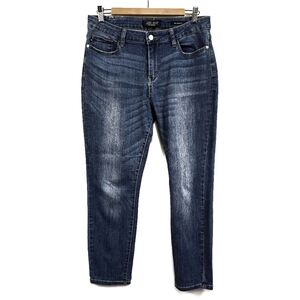 Judy Blue Relaxed Fit Mid Rise Frayed Pocket Jeans Women’s 32 (JB82103 MD)